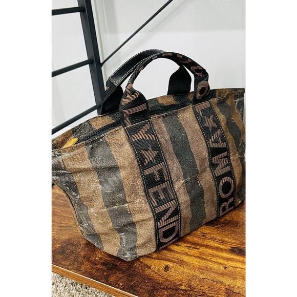 Fendi Mini Pequin Stripe Tote Bag w/COA - Picture 6 of 8